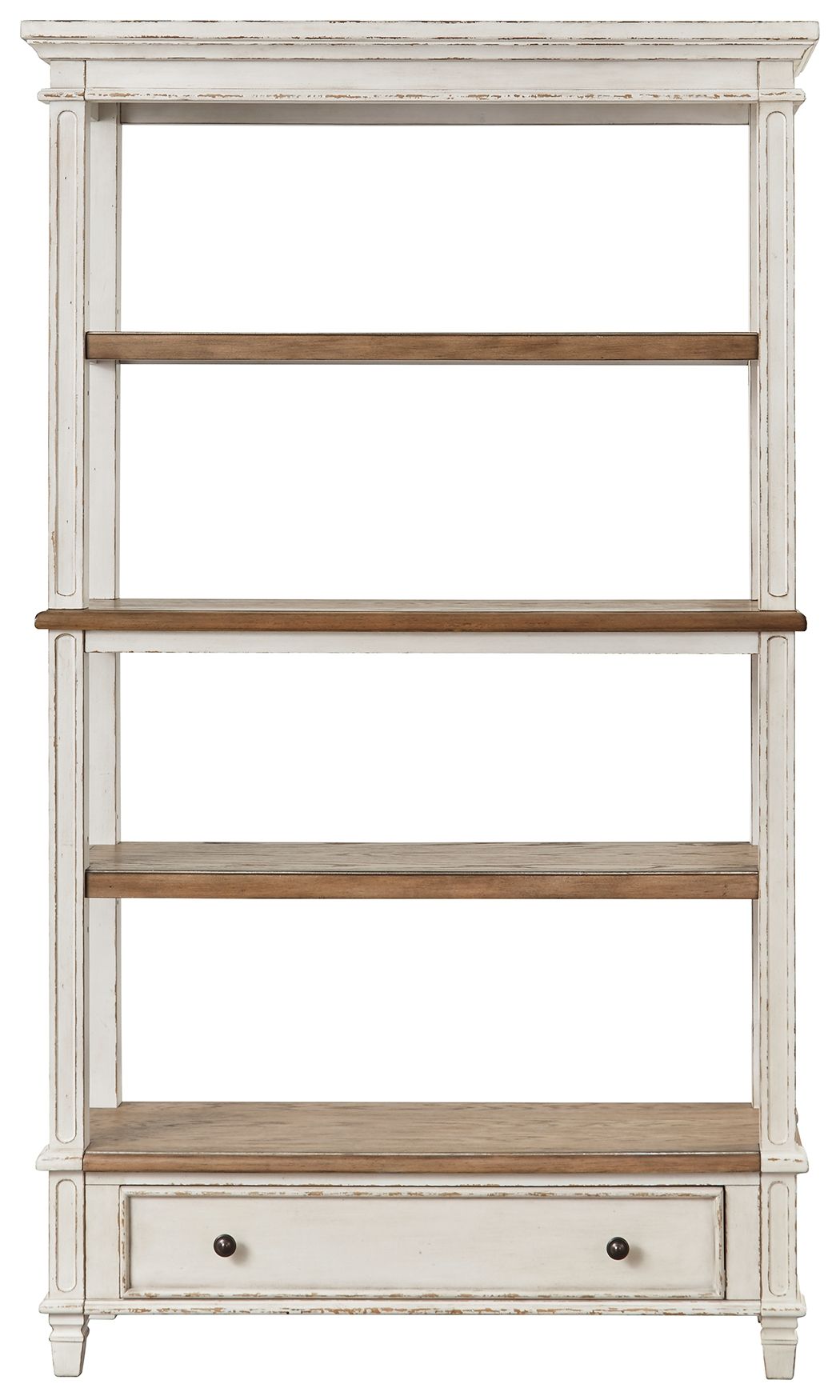Realyn - Bookcase - Brown / White - R&R Furniture Gallery (Fountain Valley, CA)