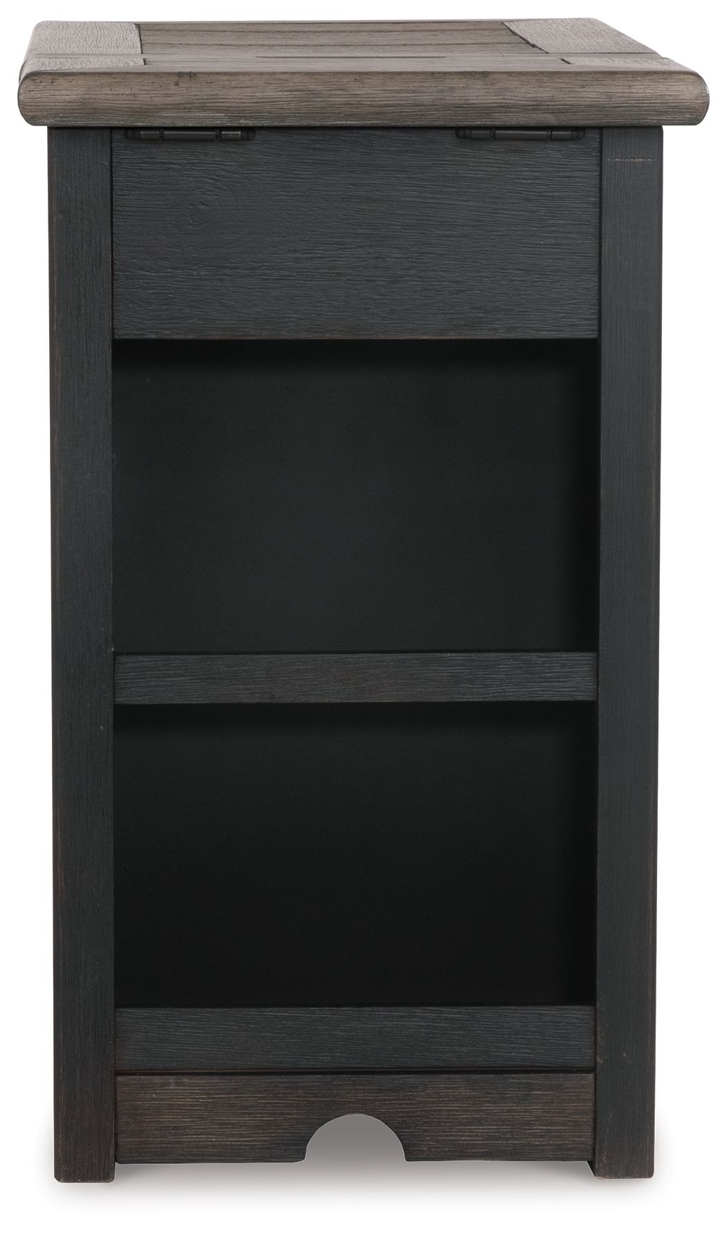 Tyler Creek - Chair Side End Table - Grayish Brown / Black - R&R Furniture Gallery (Fountain Valley, CA)