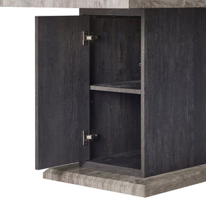 Dining Table, Fits Up To 6 People - Gray
