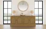 Florence 4-door Dining Sideboard Buffet Cabinet Rustic Honey