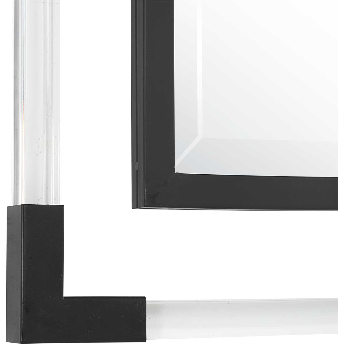 Uttermost Balkan Iron Wall Mirror with ornate metal frame, decorative design, and reflective glass surface.