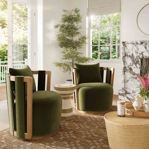 Paolo - Textured Weave Swivel Chair - R&R Furniture Gallery (Fountain Valley, CA)