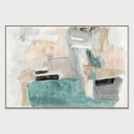 Turk - 60" x 40" Painting Art by Buddy Whitlock - Beige / Blue