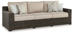 Coastline Bay - Sofa With Cushion - Brown - R&R Furniture Gallery (Fountain Valley, CA)