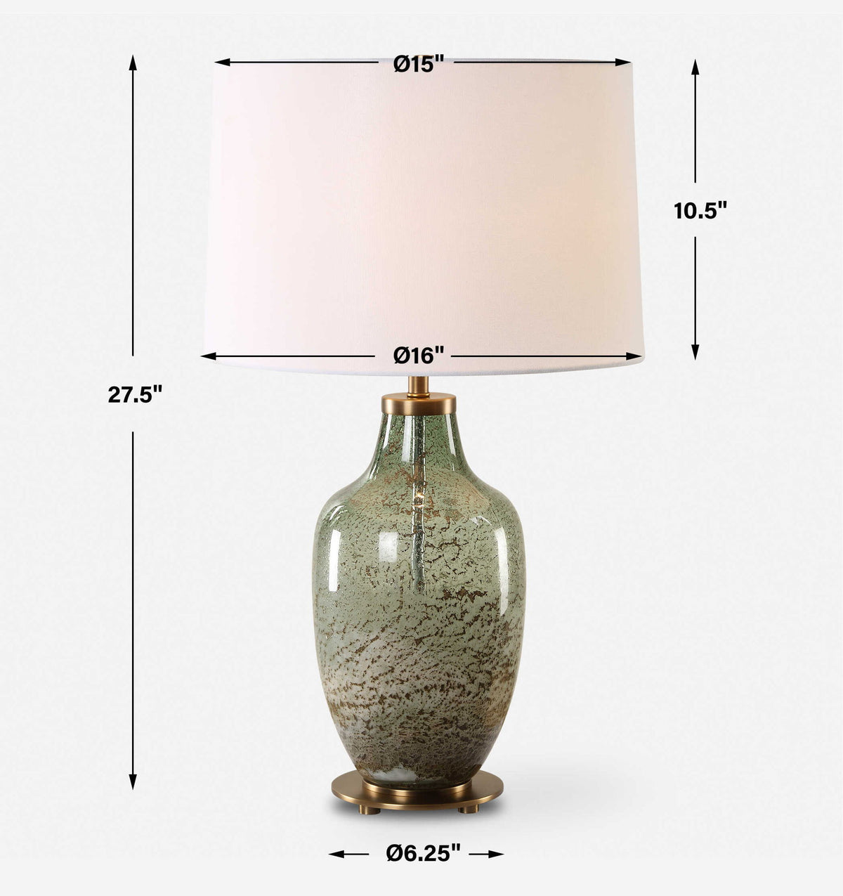 Chianti - Olive Glass Table Lamp