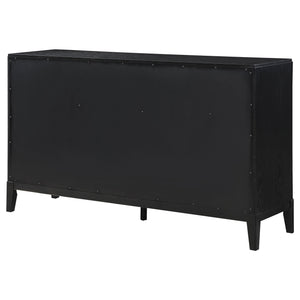 Mason - 8 Drawer Dresser With Fluted Design - Black