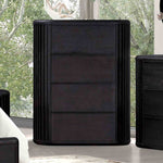 4 Drawer Chest, Black - FM73000BK-C