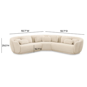 Misty - Boucle Sectional - R&R Furniture Gallery (Fountain Valley, CA)