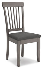 Shullden - Dining Room Side Chair (Set of 2) - Gray - R&R Furniture Gallery (Fountain Valley, CA)