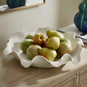 Wave Crest - Outdoor Bowl - White