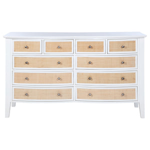 Talia - 10 Drawer Dresser Cabinet - White