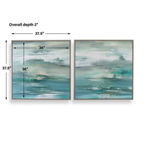 Tranquil State Of Mind - Framed Canvases (Set of 2)