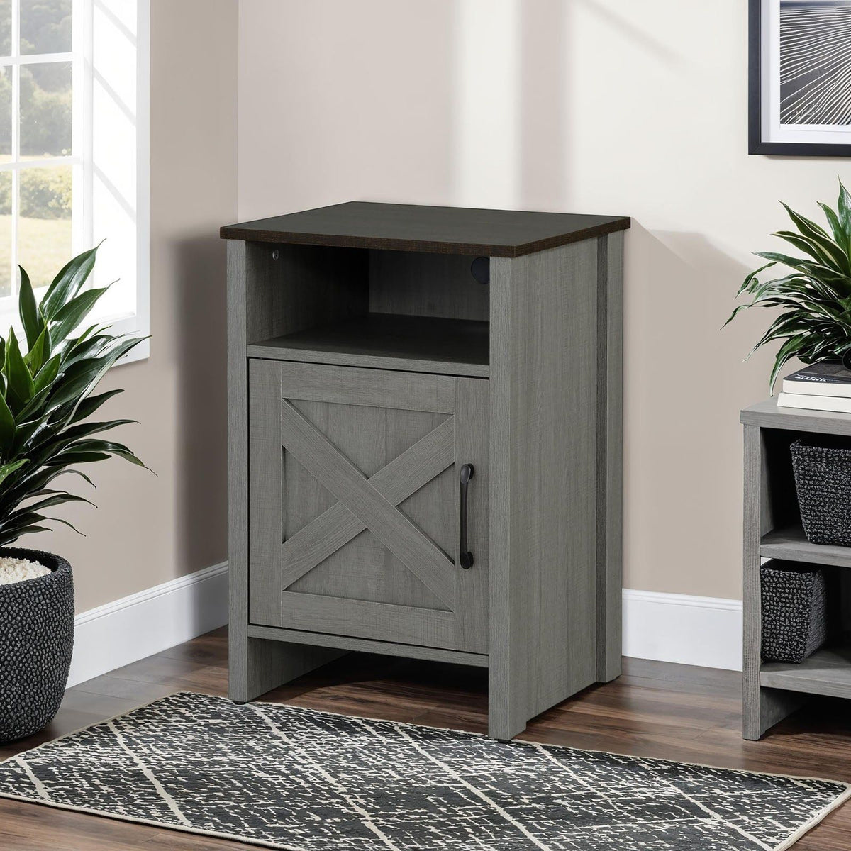 Garibaldi - Side Table, Brown/Gray