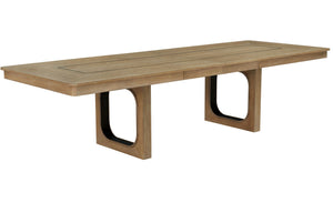 Escape - Extendable Dining Table - Glazed Natural Oak / Black Metal Trim - R&R Furniture Gallery (Fountain Valley, CA)