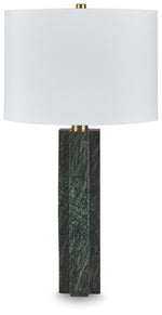 Keegan - Marble Table Lamp - Green - R&R Furniture Gallery (Fountain Valley, CA)