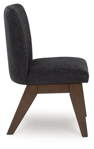 Dilenno - Dining Upholstered Side Chair (Set of 2) - Dark Brown - R&R Furniture Gallery (Fountain Valley, CA)