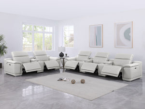 9762 - 8-Piece Modular Power Reclining Sofa And Console Loveseat Set With