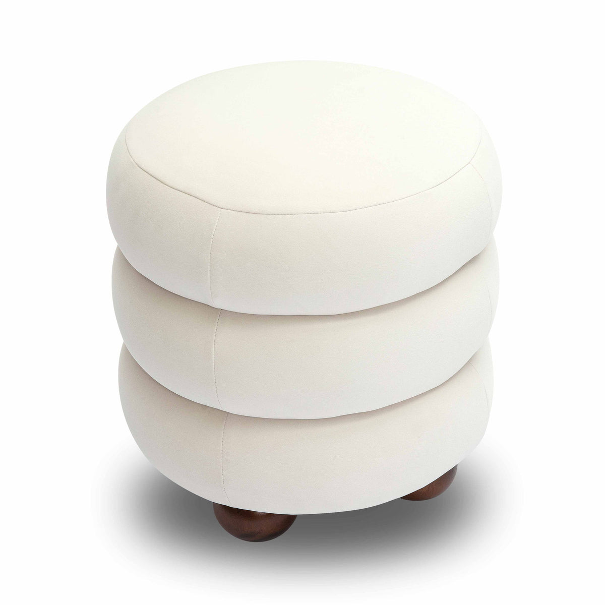 Stefanie - Velvet Ottoman - R&R Furniture Gallery (Fountain Valley, CA)
