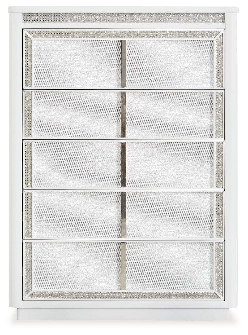 Chalanna - Five Drawer Chest - White - R&R Furniture Gallery (Fountain Valley, CA)