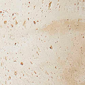 Pier - Travertine Accent Table - Beige