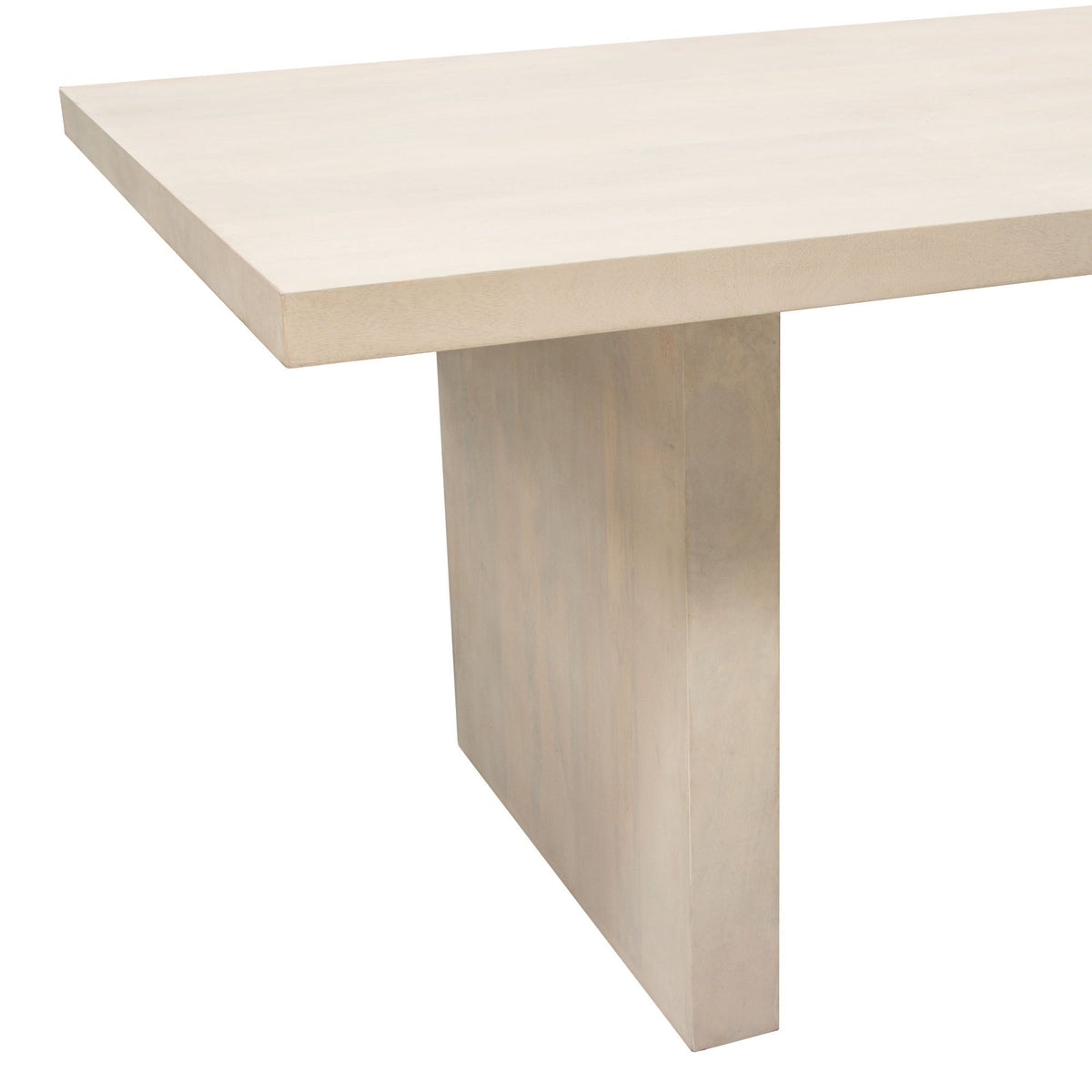 Sonoma 110" Solid Mango Wood Dining Table in Light Natural Grey Wash Finish by Diamond Sofa