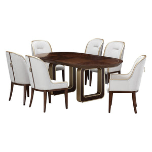 Houston - Oval Dining Table - Walnut - R&R Furniture Gallery (Fountain Valley, CA)