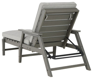 Visola - Chaise Lounge with Cushion - Gray - R&R Furniture Gallery (Fountain Valley, CA)