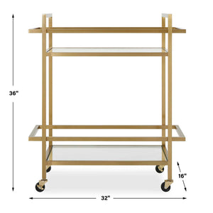 Erena - Bar Cart - Brass