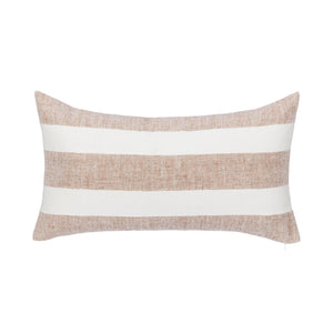 Classic Home Eleanor 14x26 inch natural ivory accent pillow with soft fabric and subtle texture for stylish home decor.