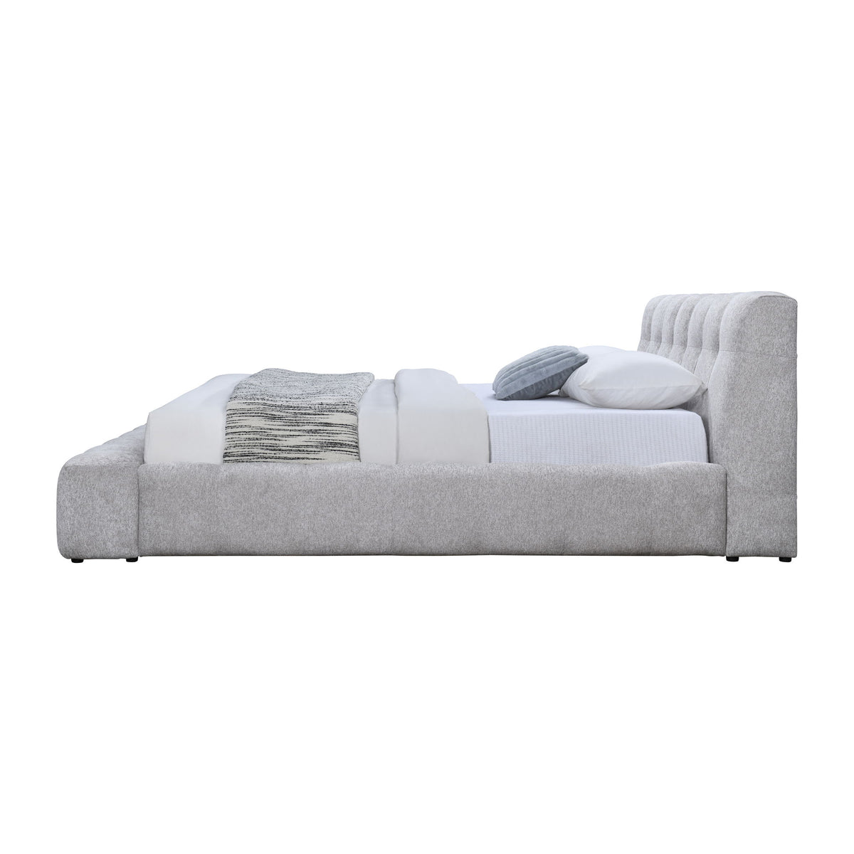 Hannah - Eastern King Bed - Gray