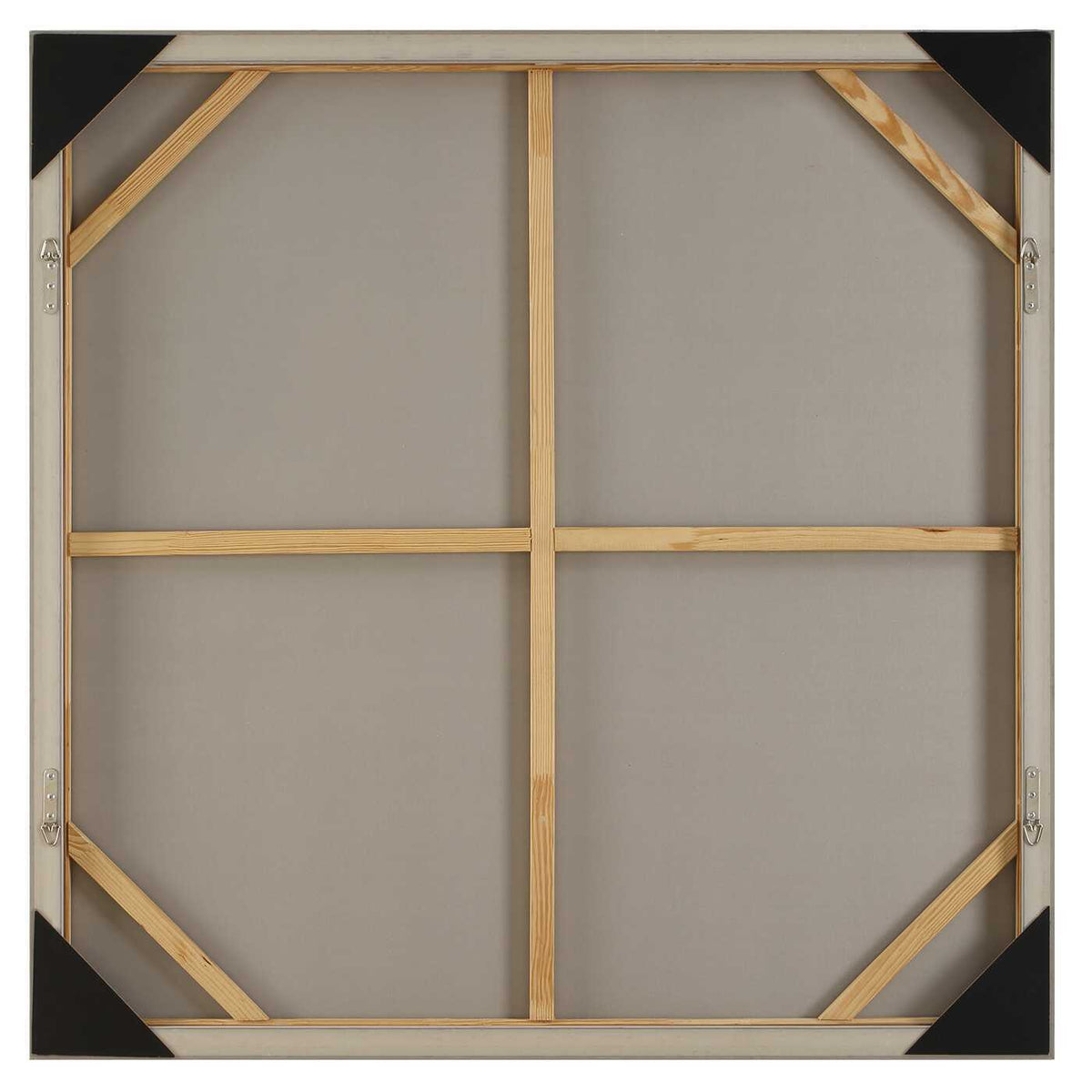 Embark - Hand Painted Abstract Canvas - Black / Brown / Gray / Woodtone