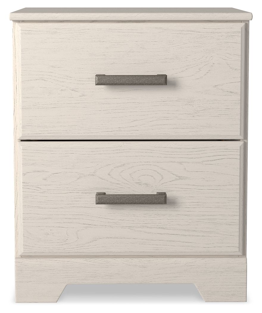 Stelsie - Two Drawer Night Stand - White - R&R Furniture Gallery (Fountain Valley, CA)