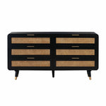 Christine - 6 Drawer Dresser - Black - R&R Furniture Gallery (Fountain Valley, CA)