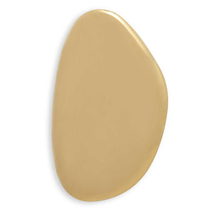 Jelly Bean - 26" x 16" Wall Sculpture - Gold