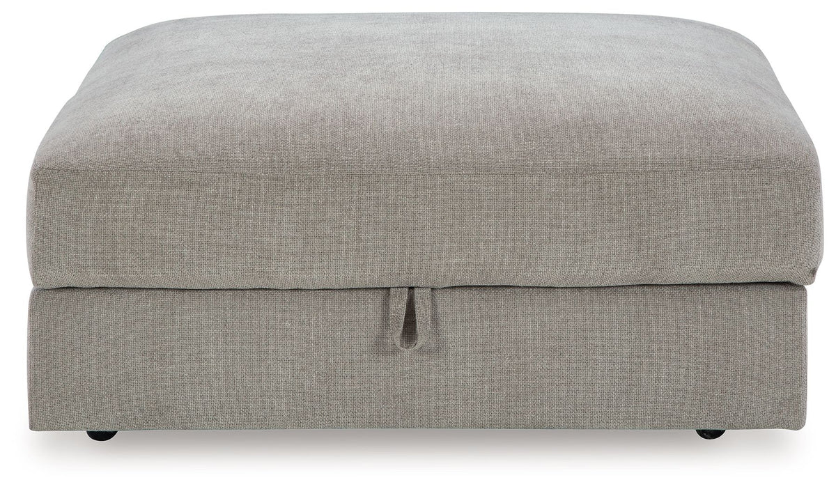 Aslan Court - Ottoman With Storage - Pebble - R&R Furniture Gallery (Fountain Valley, CA)
