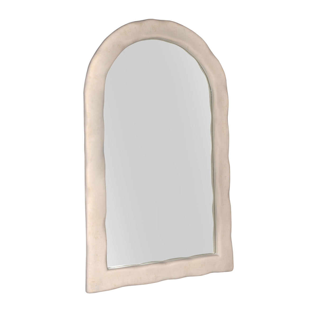 Kaia - Textured Floor Mirror - Cream - R&R Furniture Gallery (Fountain Valley, CA)