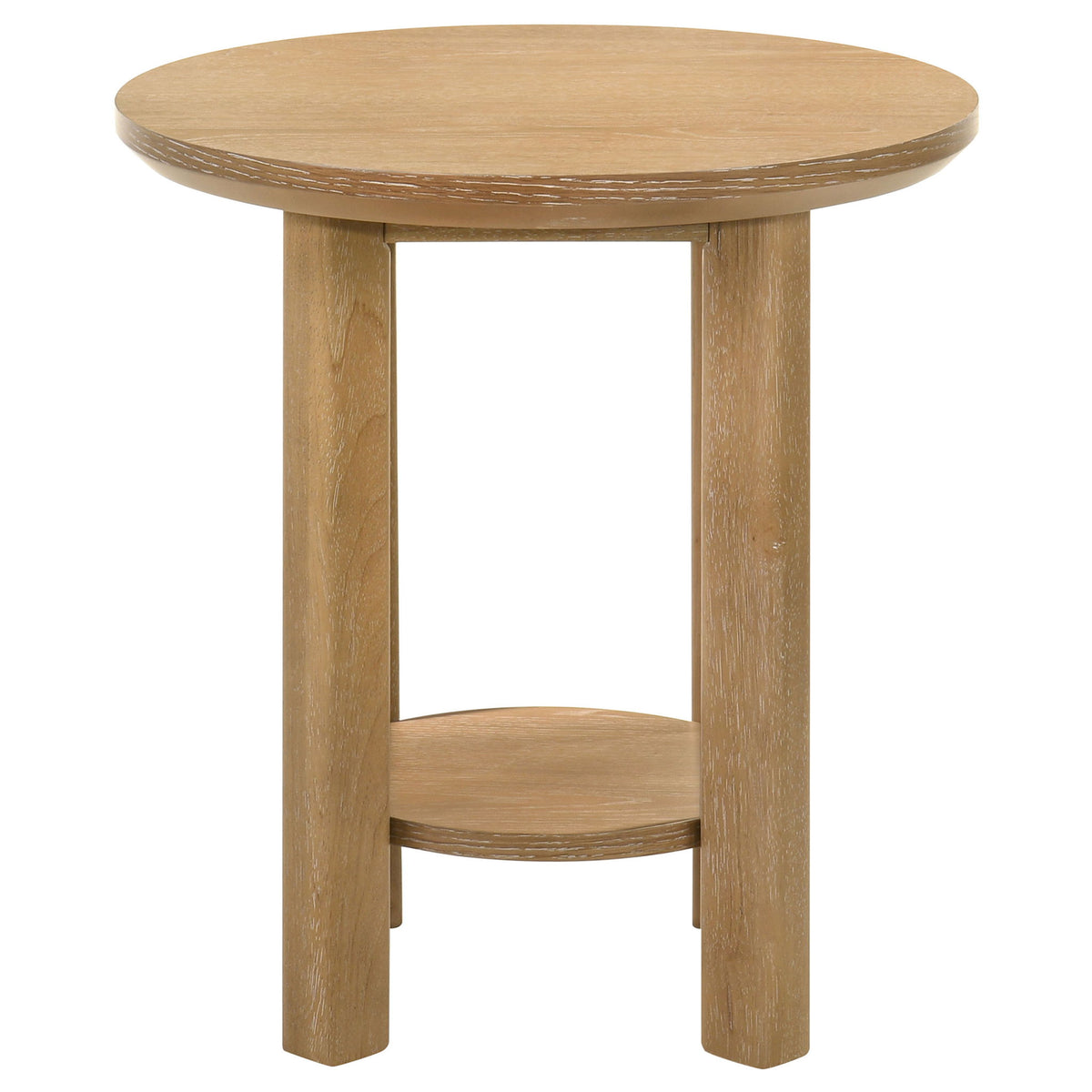 Crispin - 2 Piece Coffee Table Set With Open Shelves - Light Oak
