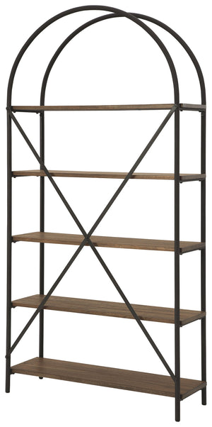 Galtbury - Bookcase - Brown / Black - R&R Furniture Gallery (Fountain Valley, CA)