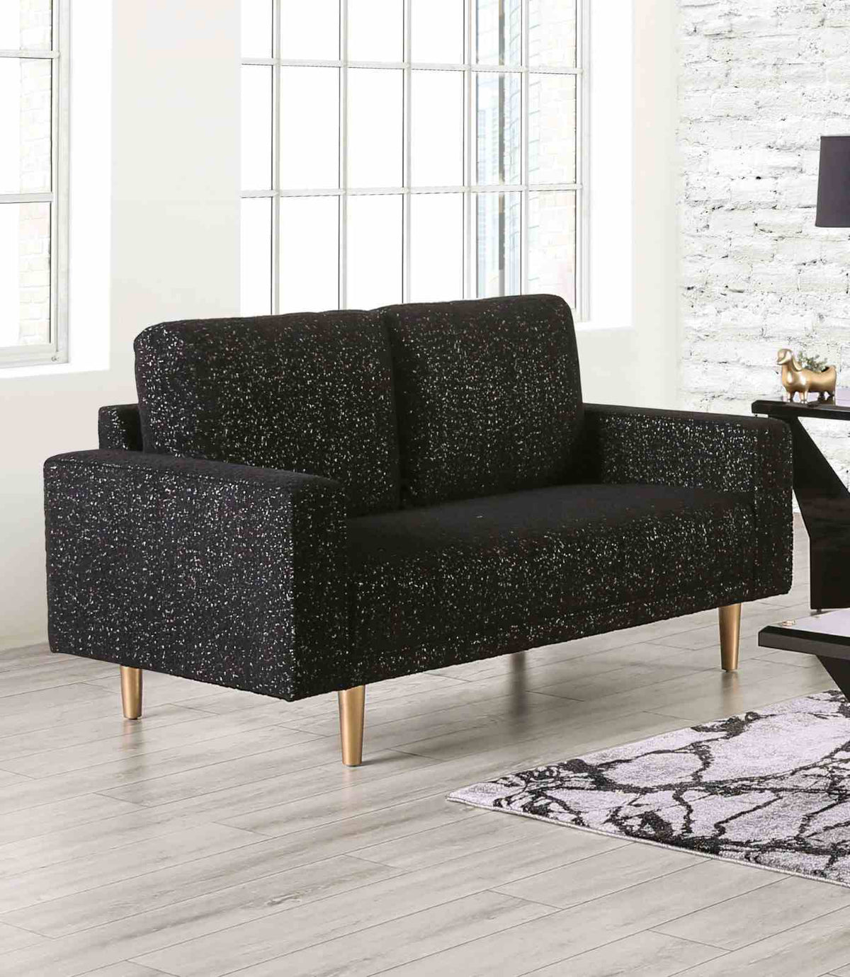 Loveseat, Black - FM61000BK-LV