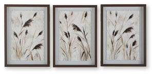 Honslow - Wall Art Set (Set of 3) - Brown / Black / White - R&R Furniture Gallery (Fountain Valley, CA)