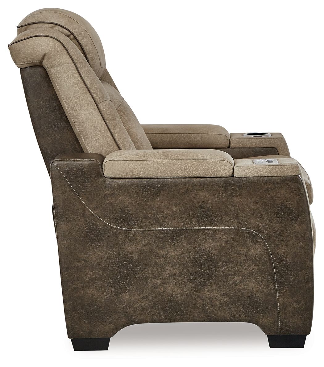 Next-Gen Durapella - Pwr Recliner/Adj Headrest - R&R Furniture Gallery (Fountain Valley, CA)