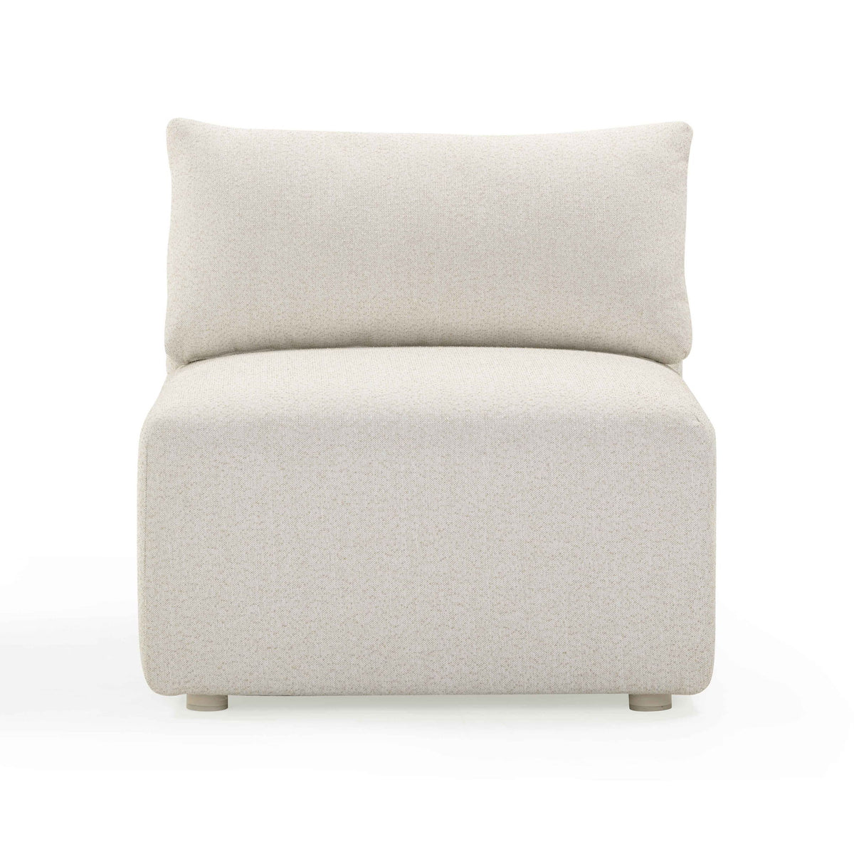 Hangover - Outdoor Modular Armless Chair - Cream - R&R Furniture Gallery (Fountain Valley, CA)