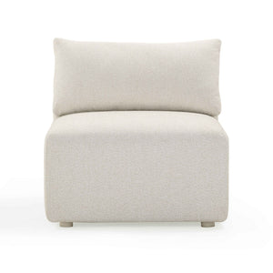 Hangover - Outdoor Modular Armless Chair - Cream - R&R Furniture Gallery (Fountain Valley, CA)