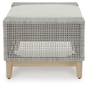Seton Creek - Ottoman With Cushion - Gray - R&R Furniture Gallery (Fountain Valley, CA)