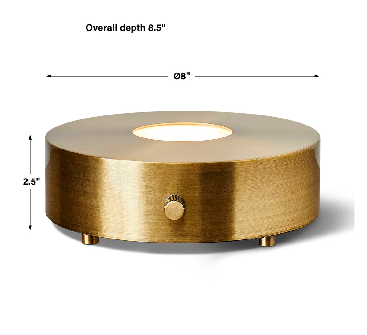 Lighted Plateau - Lamp - Brass