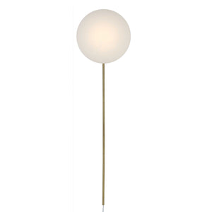 New Moon - Sconce - White / Bright Brass