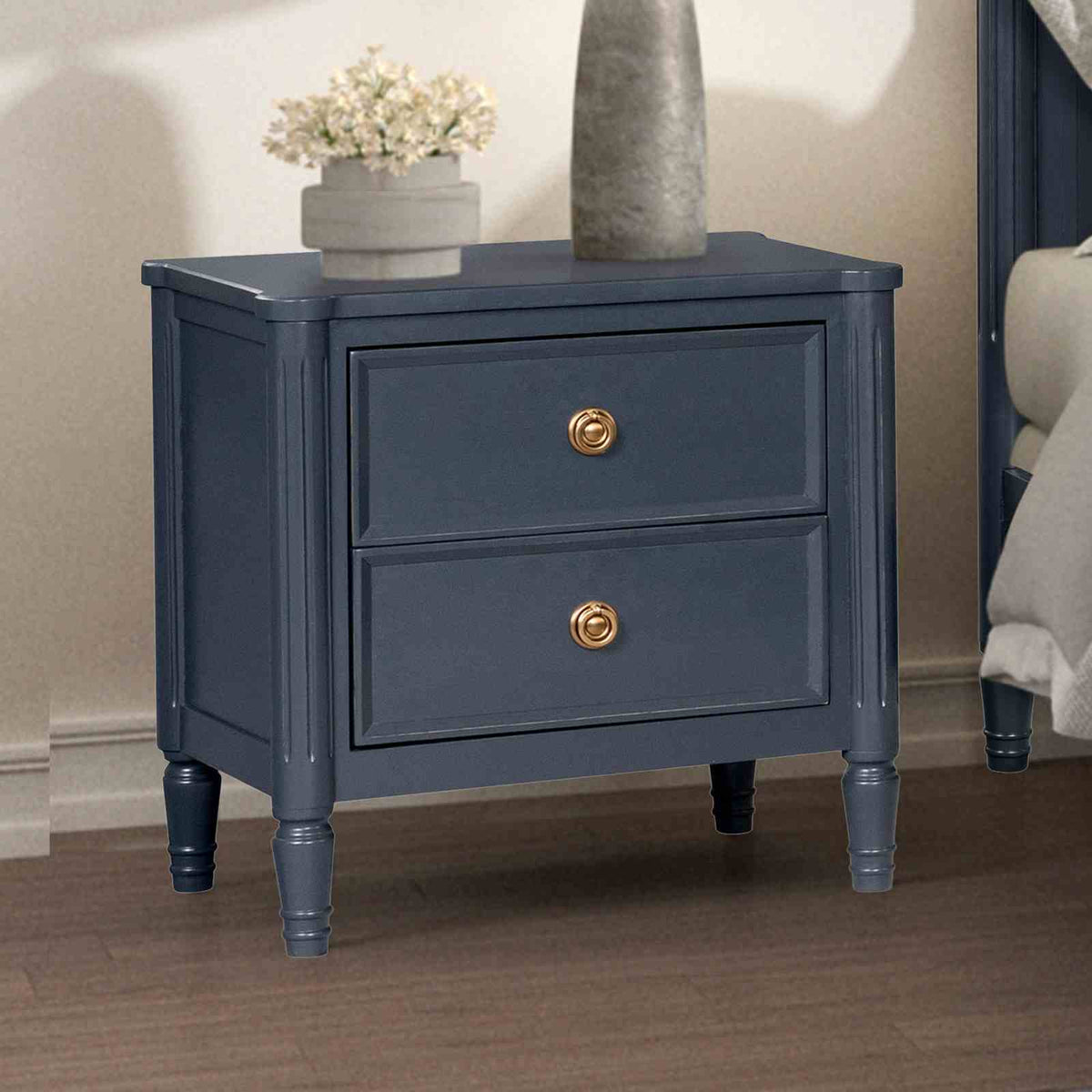 Nightstand w/ USB A-C, Malta Blue - FM79012BL-N