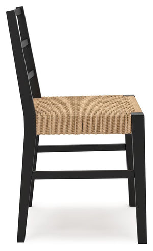 Isanti - Dining Room Side Chair (Set of 2) - Light Brown / Black - R&R Furniture Gallery (Fountain Valley, CA)
