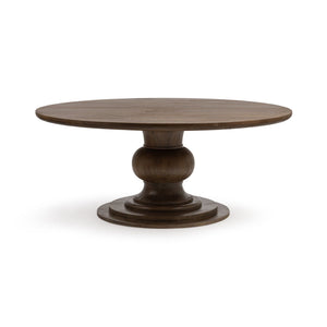 Classic Home Hera round dining table with wooden finish, suitable for modern dining rooms and gatherings.