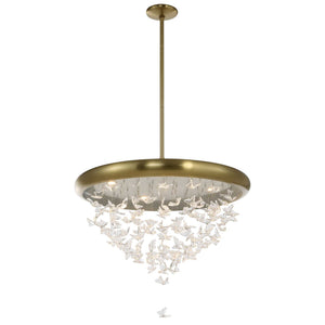 Butterfly Effect - Pendant - Bright Brass